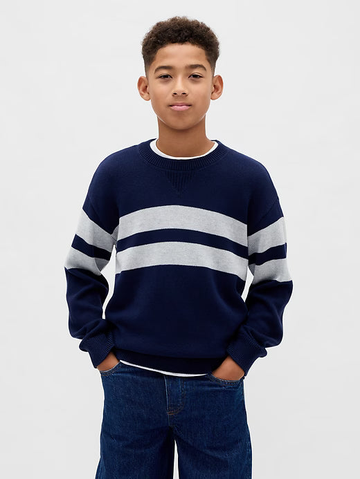 Kids Relaxed Crewneck Sweater