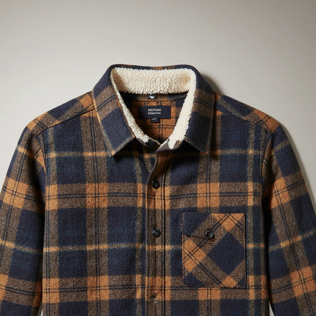 Snowdonia Fleece Borg Lined Check Shirt