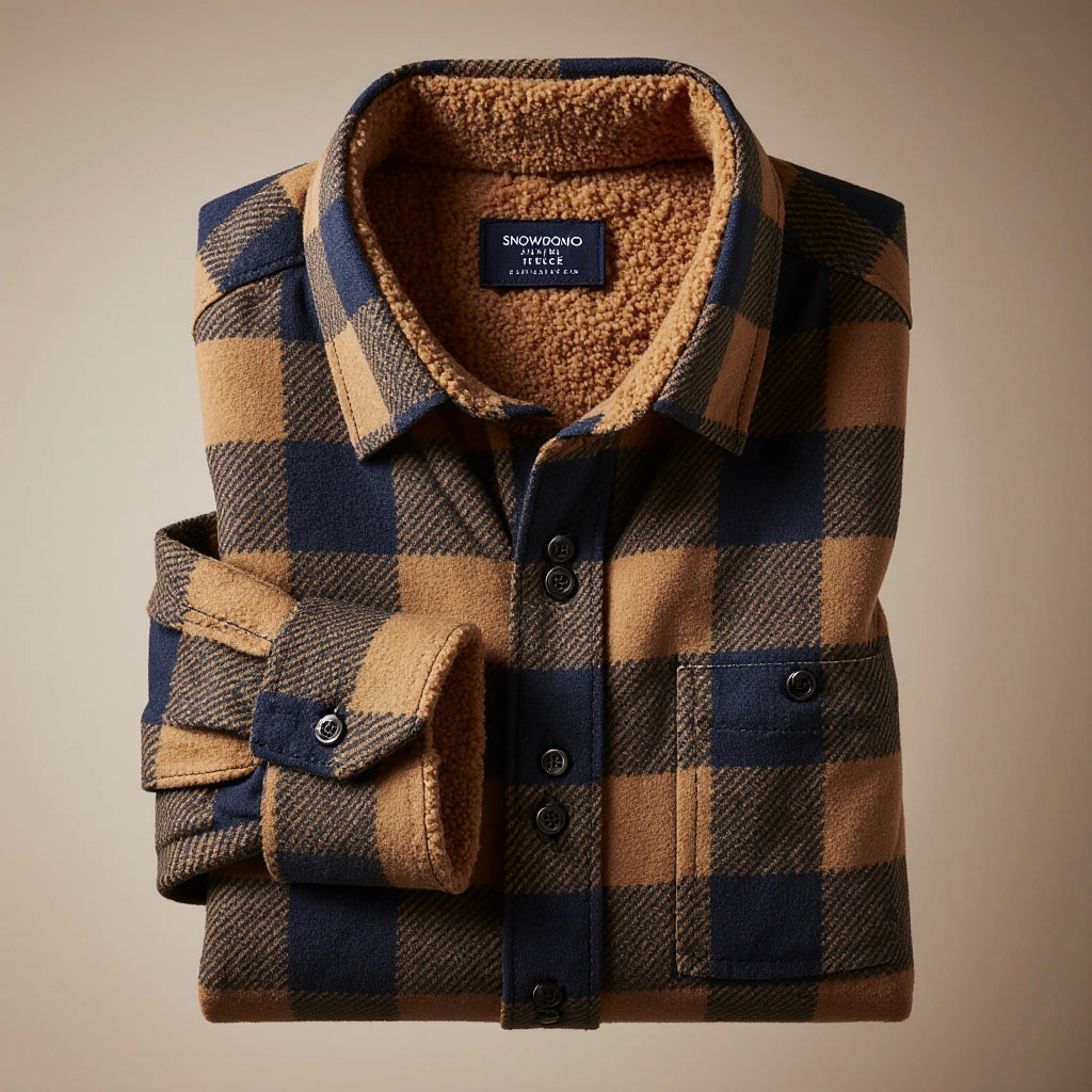 Snowdonia Fleece Borg Lined Check Shirt